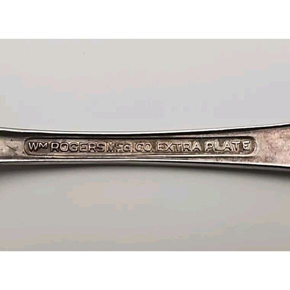 GRAND ELEGANCE Wm Rogers Mfg Co Extra Plate Cold Meat Serving Forks Silverplate - Picture 3 of 7